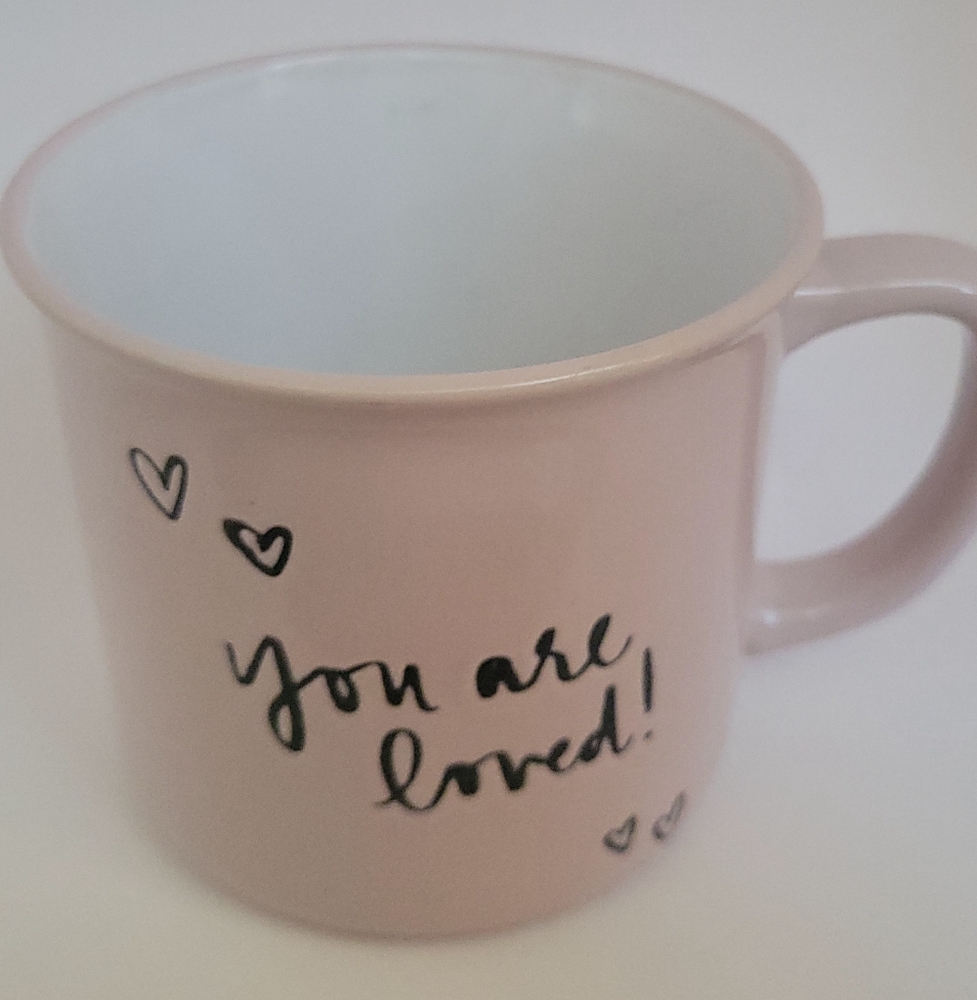 Dayna Lee You Are Loved Coffee Tea Mug 20 oz CeramicBlush Color
